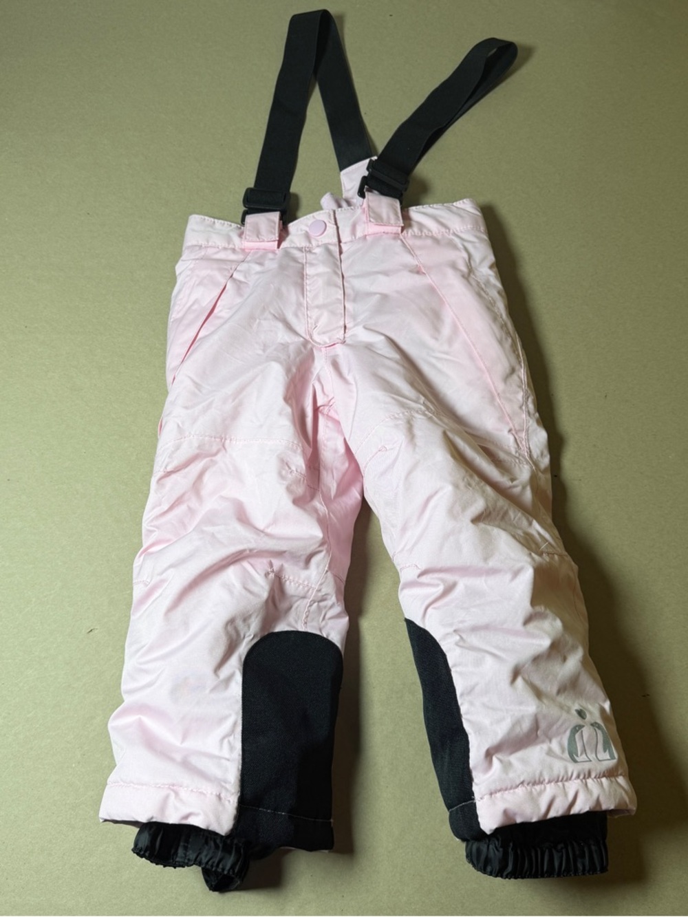 Pink Lupilu girls snow bib snow pants waterproof 12-24 months ski snowboard